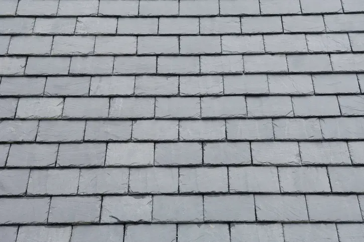 Close up pattern of roof slates.